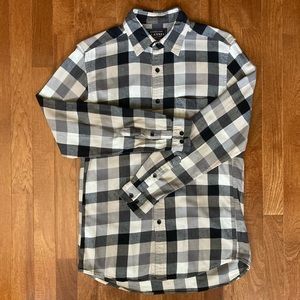 Men’s Flannel Checked Button Down Shirt